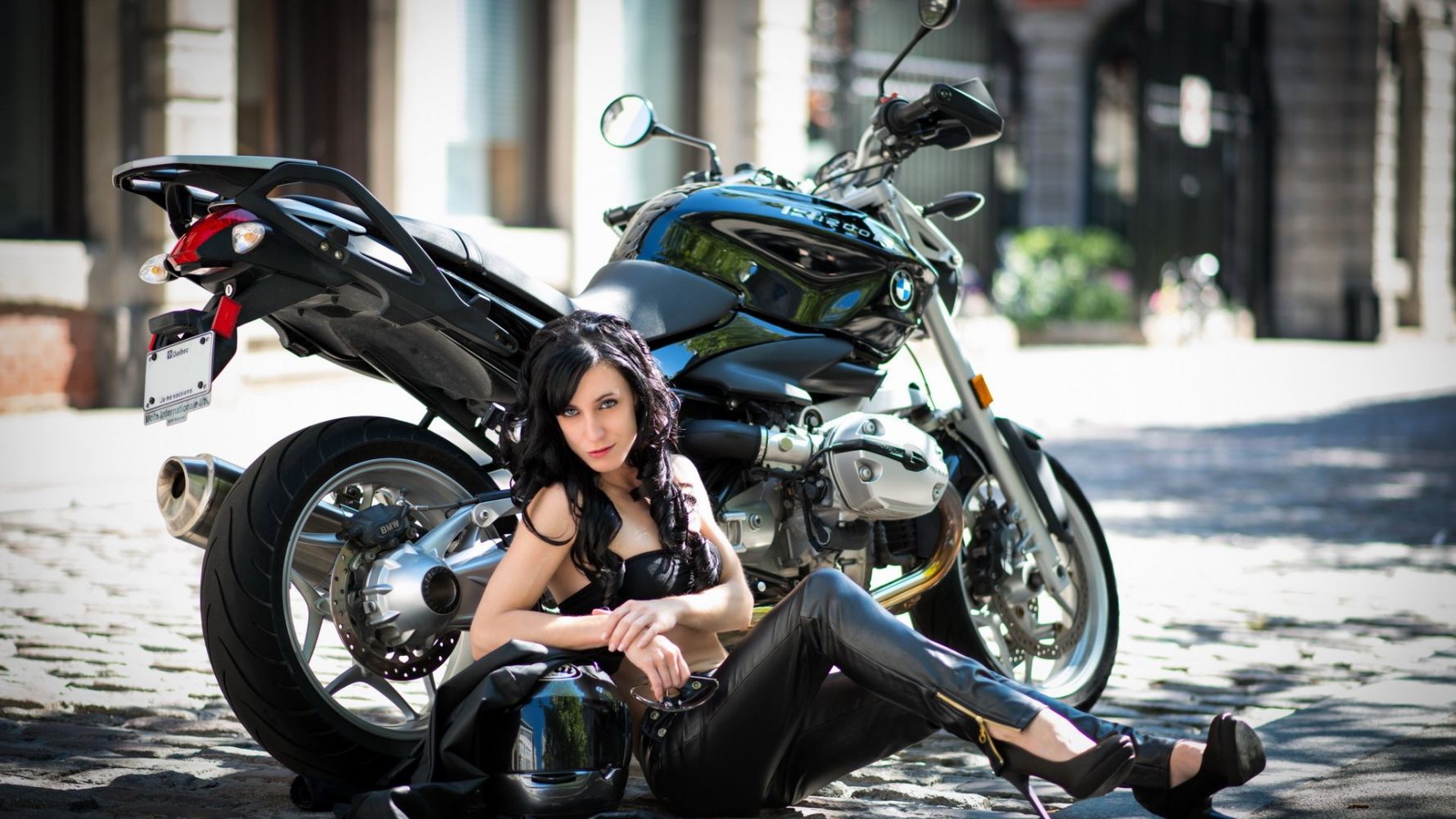 European women on bikes in Leeds