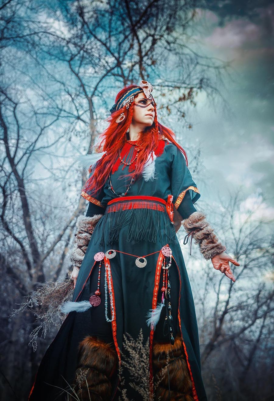 Girls in Slavic costumes underwear in Leeds