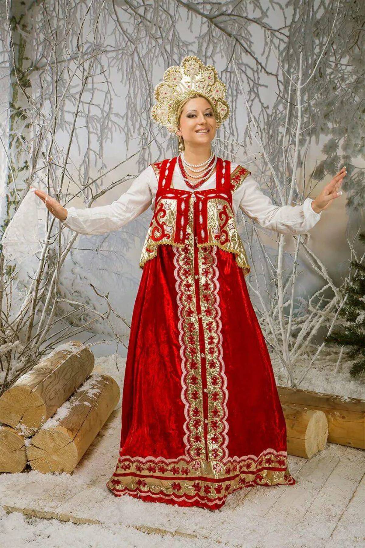 Girls in Slavic costumes in Leeds